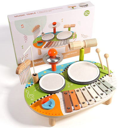 Cross-border early education children's simulation musical instrument Orff percussion instrument drum rattle sand hammer toy music suit