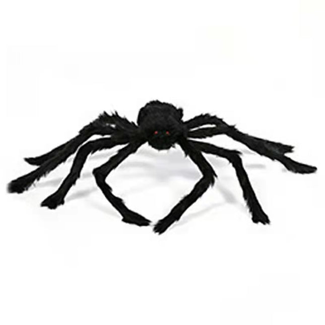 Halloween plush toy spider bar haunted house decoration props ghost festival spoof trick toy simulation big spider