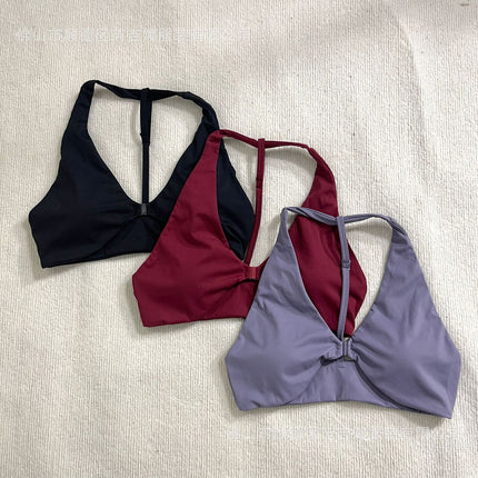 European and American Cross-border Shark Front Buckle Sports Fitness Bra Women's Yoga Beauty Vest Sexy Deep V Underwear Gather Breathable