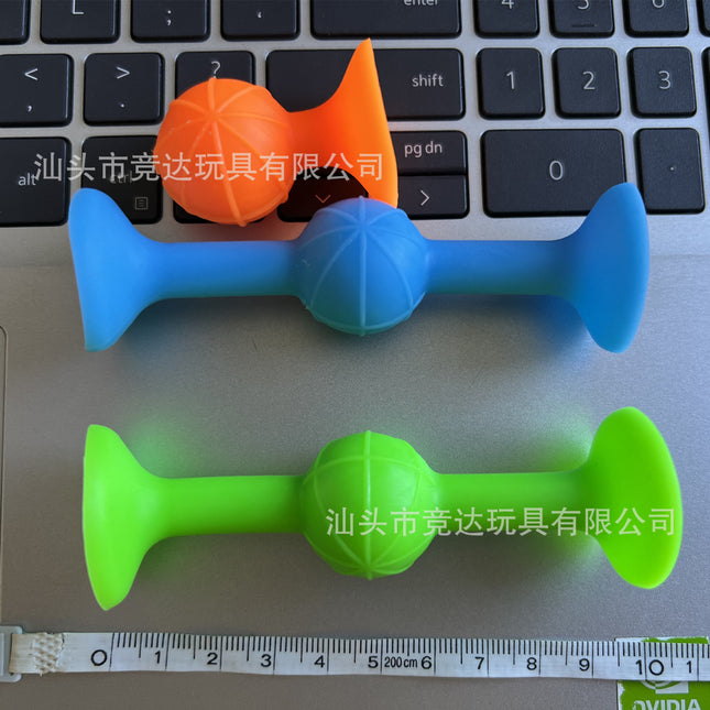 Cross-border Sucker Darts Sticky Music Suction Music Children's Creative Assembled Soft Building Blocks Personally Interactive Throwing Toys