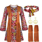 Hippy full costume (clothing accessories) / S