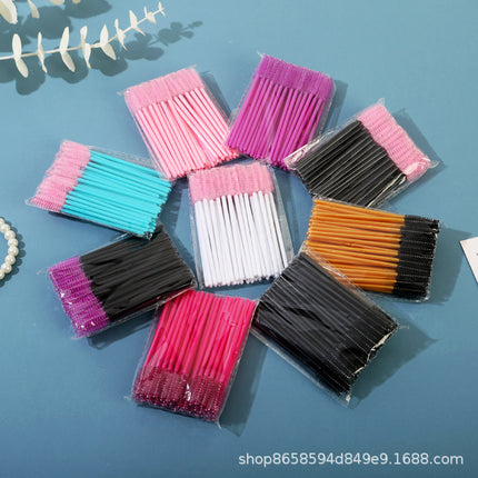 Disposable Eyelash Brush Grafting Eyelash Makeup Brush Eyelash Roll Eyebrow Brush Eyelash Tools Small Brush