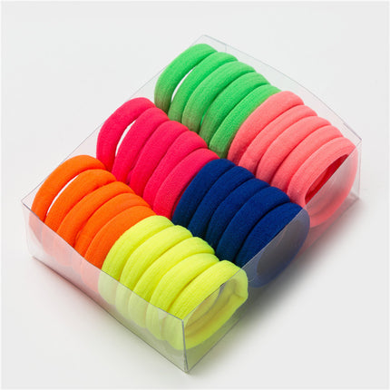 Seamless black hair ring towel ring ladies hair rope base base rubber band leather sleeve children's hair accessories manufacturers direct supply
