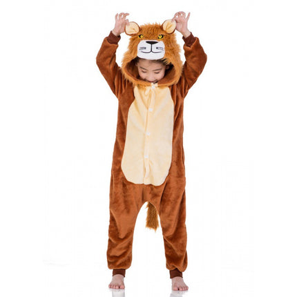 Mixed batch autumn and winter flannel adult cartoon conjoined animal pajamas tigers home clothes toilet thickened wholesale