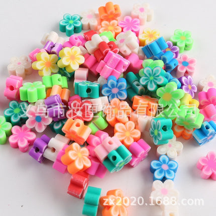 100 a pack of cross-border fruit soft pottery loose beads clay beads diy Amazon material bag accessories mobile phone