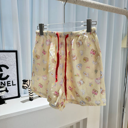 Very Easy to Wear! ! Cotton Loose Pajamas for Girls, Double-Layer Gauze Home Pants, Summer Shorts, Soft Walking Shorts