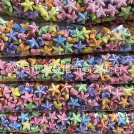 Plastic Washed Marine Series Shell Starfish Small Fish Kids Toy Beaded Bracelet Necklace Beaded Accessories Wholesale