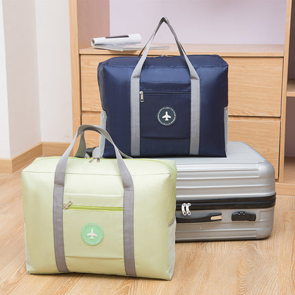 Thickened Round-Label Luggage Bag That Can Be Used as a Trolley Case, Foldable Travel Bag, Airplane Bag, Moving Packing Bag, and Clothing Storage Bag