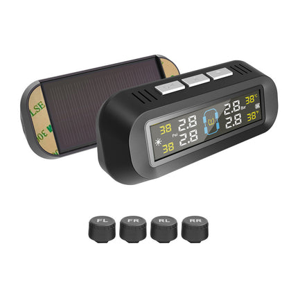 Ty02 Tire Pressure Monitor Sensor Internal and External Car Wireless Solar High-Precision Universal Tire Detector