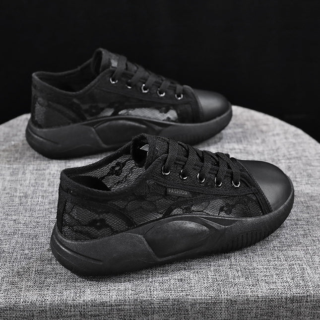 2025 Shake Voice Live high quality Entity Hollow Big Eye Mesh Flower Sports plus size Women's Shoes Outdoor Running Shoes