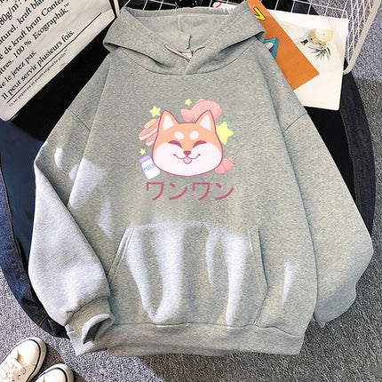 Printed Sweatshirt for Men and Women Shiba Inu Dog Kawaii Gr
