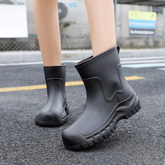 Wholesale Special Supply of New Rain Boots for Women, Korean Version, Cute Short-Tube Student Waterproof Rain Boots, Casual, Non-Slip and Wear-Resistant