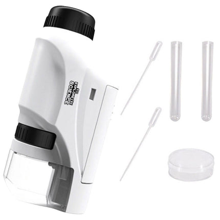 Children's portable microscope science experiment suit educational toys for primary school students junior high school boys and girls gifts