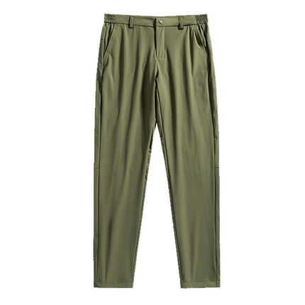 Big Brand Replacement Straight Business Casual Large Size Men's Pants Spring and Summer Lightweight Elastic Breathable Outdoor Casual Pants