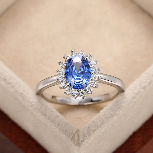 European and American Style Oval Ring, Royal High-End Ring, Temperament Props, Jewelry, Cross-Border Wholesale, Daily Matching