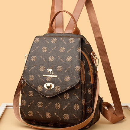 Fashion Printed Backpack Women's 2025 New Large Capacity Casual Travel Bag Simple Lightweight Women's Backpack