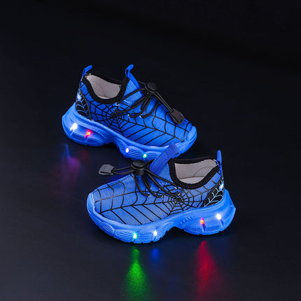 2025 Spring and Autumn New Children's sneaker LED Luminous Shoes 1-6 Years Old Boys' Comfortable Soft Sole Slip-on Running Shoes