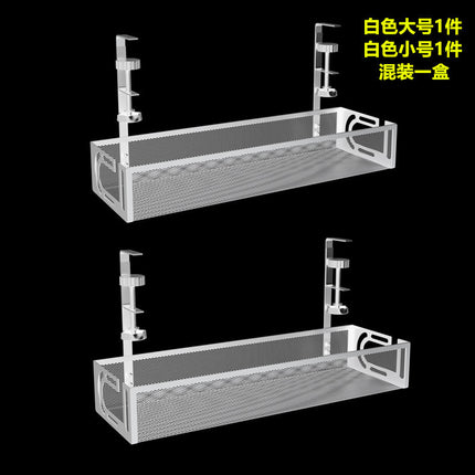 Cross-border desk under cable and wire management tray rack under counter finishing rack row storage rack socket organizer
