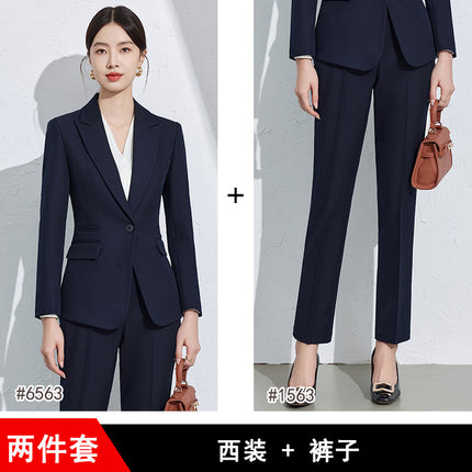 Business Suit suit Women's Spring and Autumn High-end Interview Formations High-end Sense Tooling Temperament Work Clothes Suit Jacket