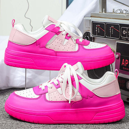 Korean-style Trendy Thick-soled Skate Shoes for Couple Casual sneaker Fashion All-match Outdoor Fashionable Soft-soled Comfortable School Shoes