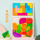 Vegetable two-in-one Russian three-dimensional puzzle
