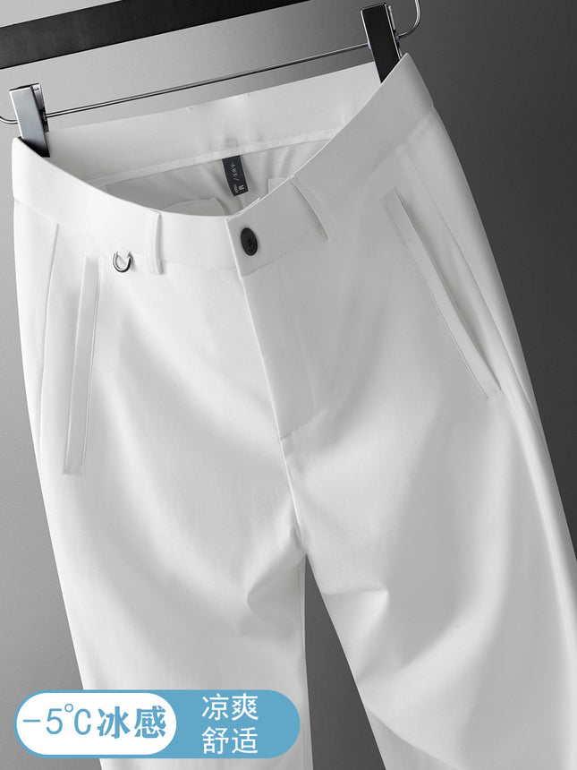 2024 Summer New Fashionable Pants All-match Light Business Casual Pants Men's Pants Fashion Casual Pants