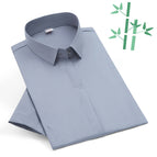 T862 gray-bamboo fiber-women's short sleeve / 38