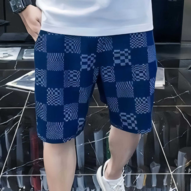 2025 Summer Men's Thin Fashion Casual Sports Shorts Trendy Full Print Beach Floral Versatile Shorts