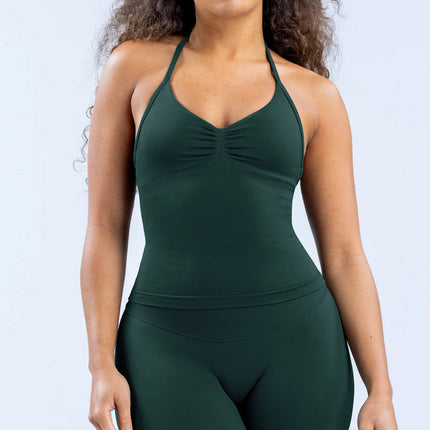 suit DF Amazon Explosions Shorts Small Bra High Elastic Superfine Extinction Nylon Hanging Neck Beauty Back Sports Vest