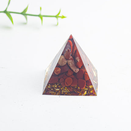 Foreign Trade Amazon Natural Crystal Gravel Glue 3cm Pyramid Home Office Desk Decoration Ornaments Raw Ore