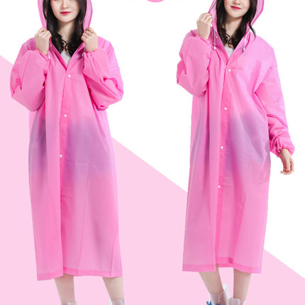 Fashion EVA raincoat adult non-disposable unisex travel outdoor concert light long clothing wholesale