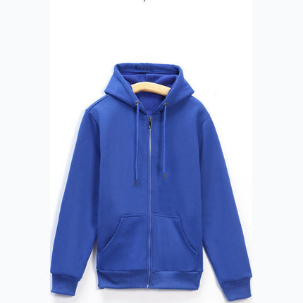 Autumn and Winter Men's and Women's Sweatshirts Thickeneded Zipper Casual Sweatshirts with Printable Logo Warm Hooded Jackets Workwear Thick Sweatshirts