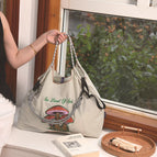 Beige (excluding shoulder strap) / Medium