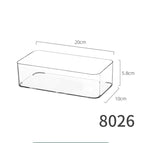 8026. low transparent box-medium size 1 pet high transparency can be stacked