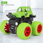 [Color box] Large green stunt car off-road vehicle