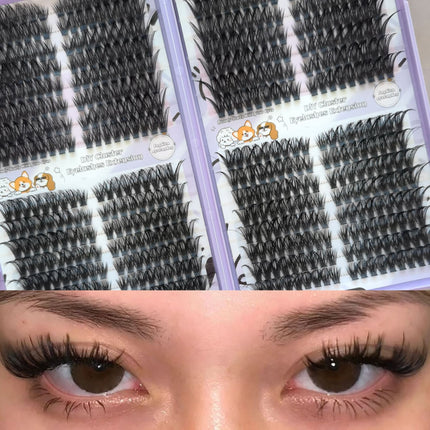 Popular Wm 22 Amazon Large-Capacity DIY Self-Grafting Set Single Cluster European and American New Single Cluster Cross-Border False Eyelashes