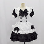 Black [skirt + apron + bow 3 + headwear] / S