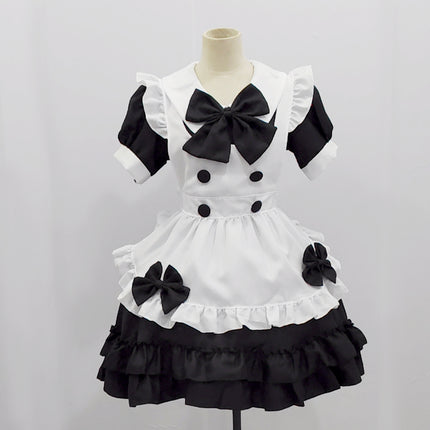 Export Two-Dimensional Dress Lolita Loli Dress Maid Uniform Soft Girl Cafe Maid Uniform Waiter