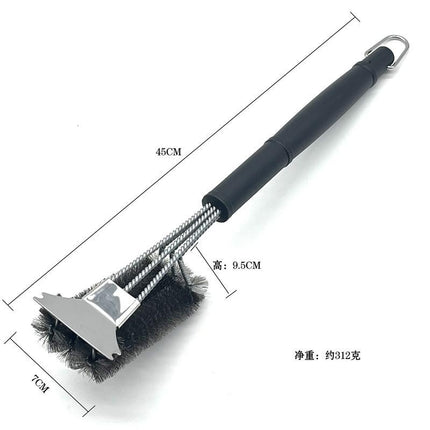 Amazon's Best-Selling Stainless Steel Barbecue Brush Wire Brush Barbecue Grill Cleaning Brush Bbq Barbecue Tool Brush