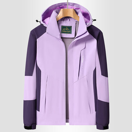 Factory Direct couple outdoor leisure jacket jacket Men's Outdoor color matching waterproof windproof jacket jacket New