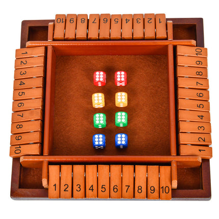 Four-sided Digital Flip Toy Family Parent-child Dice Game Four-person Interactive Party Table Game Drinkers Puzzle