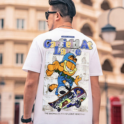 A variety of short-sleeved chubby brother fashion brand new summer men's half-sleeved t-shirt plus fat increase loose leisure fat guy t-shirt