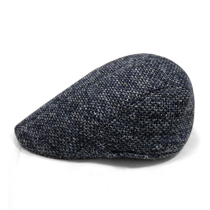 Factory hat wholesale simple Plaid warm full seal woolen beret autumn and winter men's and women's cap forward hat