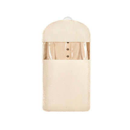 Satin Hanging Bag Compressible Clothes Dust Cover Storage Dust Bag Transparent Hanging Down Jacket Dust Cover