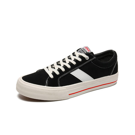 Spring and Autumn Retro Couple's Sneakers New Breathable Canvas Shoes Men's Trendy Casual Shoes Men's Skateboard Shoes Men's - Clear