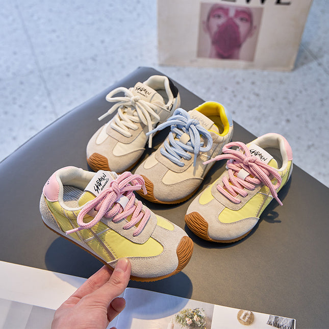 Men's and Women's Mesh Shoes Forrest Gump Shoes 2025 Spring and Summer Children's Macaron Girls Casual German Training Shoes Leather sneaker