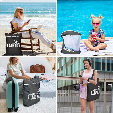 Cross-Border Household Products Oxford Cloth Portable Storage Bag Folding Outdoor Camping Picnic Bag Portable Travel Storage Bag