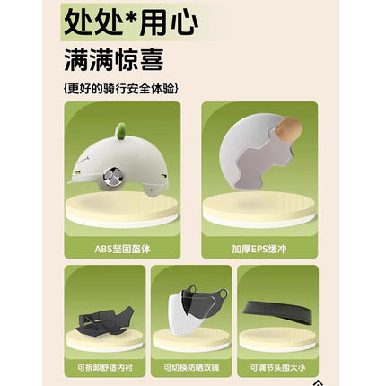 2025 new helmet electric car female cute new national standard 3C certification motorcycle hat summer