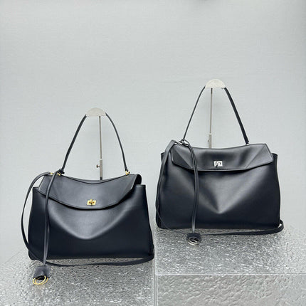 Women's Bag 2025 New Rodeo Handbag First Layer Cowhide Tote Bag Fashionable Cool Single Shoulder Crossbody Armpit Bag