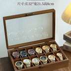 12-bit watch storage box [walnut color]